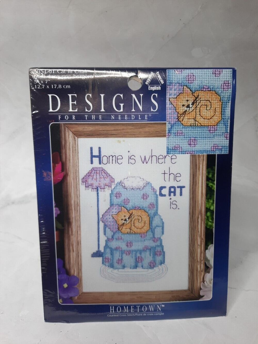 Janlynn Designs For The Needle Cross Stitch Kit Cat In Chair 3051 010